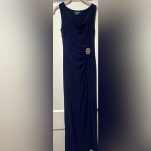 5-wedding/special occasion- Ralph Lauren Navy floor length Dress